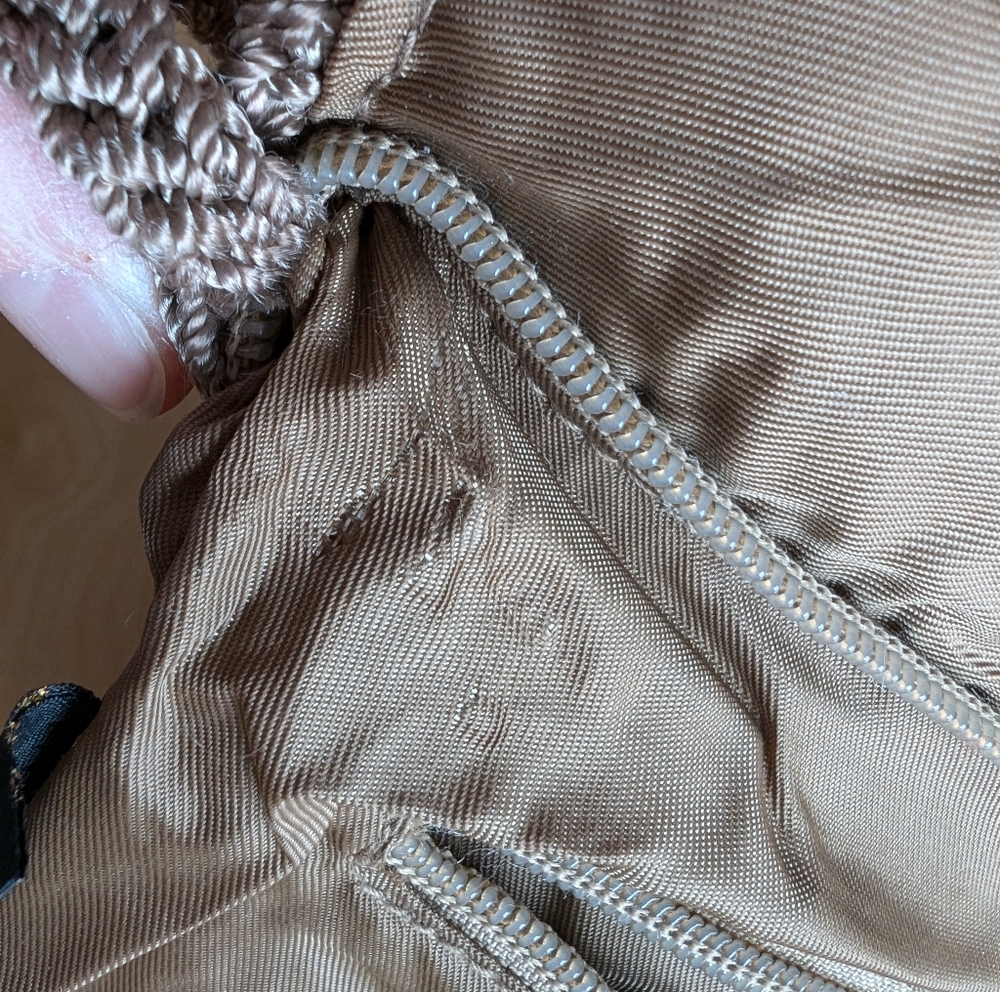 The Sak | Small Beige Crochet Crossbody Bag, with Front Flat - Picture 8 of 16